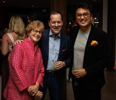 Lisa and Cary Kravet with Elle Decor’s Benjamin Reynaert