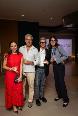 Kravet’s Alana Moskowitz, Phillip Duncan and Megan Brakefield with Thom Filicia (second from left)