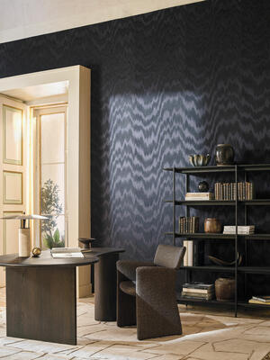 Ruhani wallcovering in Ink