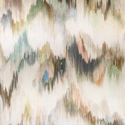 Ebru wallcovering in Verdure