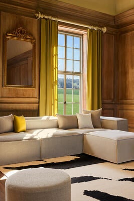 Spritz FR textured weave