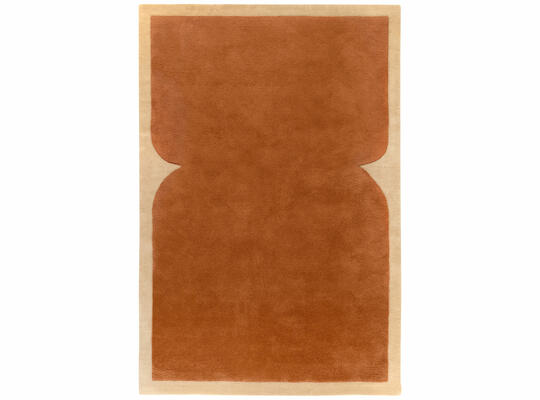 Rook rug in Terracotta