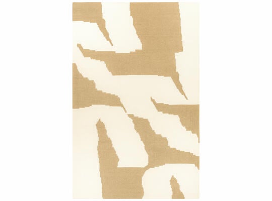 Script rug in Natural