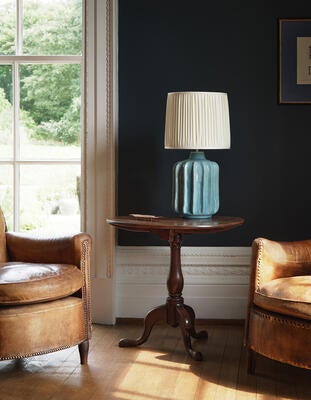 Leckford table lamp: This studio pottery–style lamp creates a characterful and contemporary piece