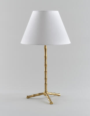 Silchester bamboo table lamp: Also available as a floor lamp