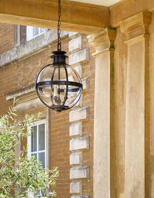 Salton globe lantern: Made for the outdoors and UL Listed for wet locations