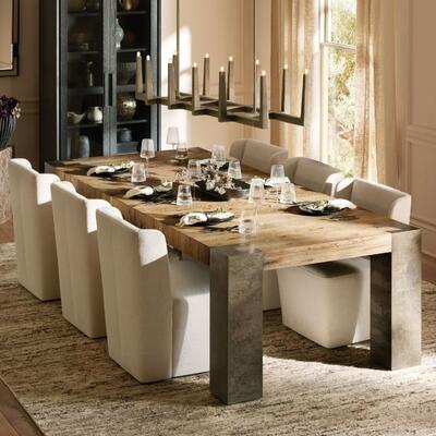 The Mila dining chair in Crypton home performance fabric is the guest everyone wants at their table