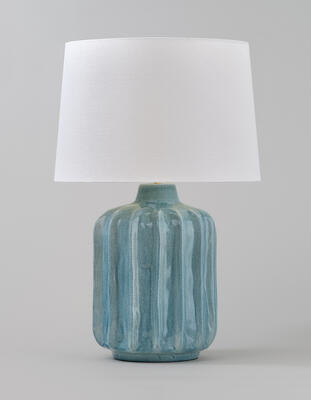 Leckford table lamp: Modeled in clay by Vaughan’s in-house design team, it’s slip-cast molded