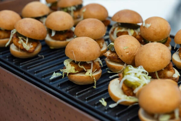 After the panel, guests enjoyed light bites including scrumptious sliders