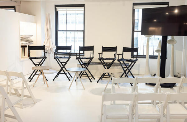 The stage is set for the panel conversation during What’s New, What’s Next