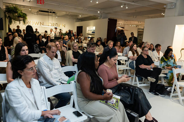 Attendees listened to the conversation