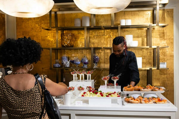 Breakfast bites were served