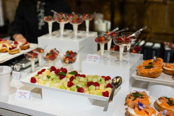 Breakfast bites were served