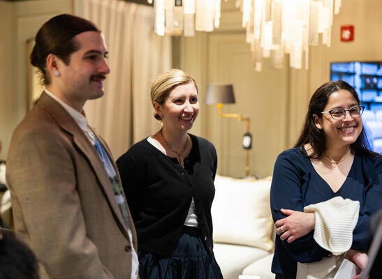 Robert Hickerson, Morgan Pearce and Liz Goldberg from The Met