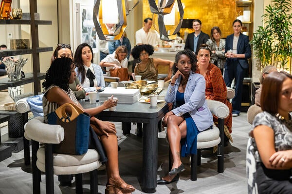 More than 50 guests attended the conversation about collaboration in its many forms