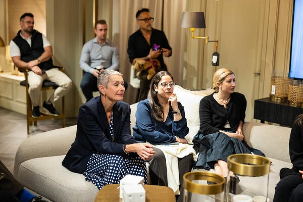 More than 50 guests attended the conversation about collaboration in its many forms