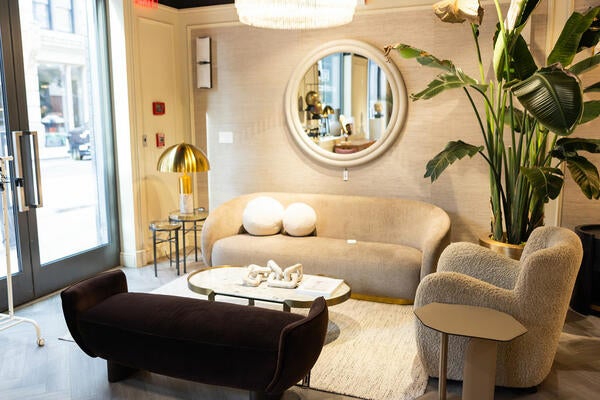 A vignette in Eichholtz’s Manhattan showroom