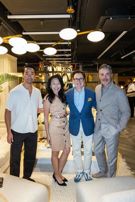 Shaokao and Niki Cheng with Dennis Scully and Edwin van der Gun