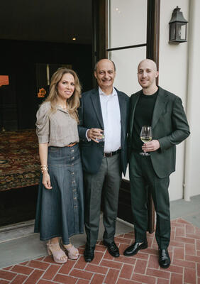 Gloria and Benjamin Soleimani with Jason Kalman of Magni Kalman