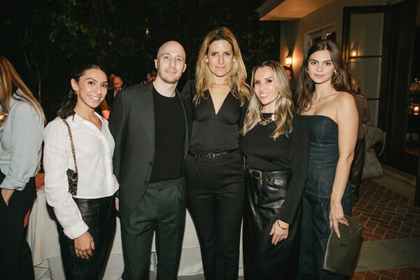 From left: Gabriela Nehorayan, Jason Kalman and Elisa Lipsky-Karasz with guests