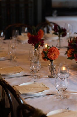 The dinner was held at The Golden Swan restaurant