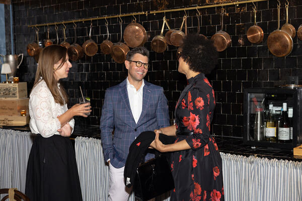 Kaitlin Petersen and Neil MacKenzie chat with Courtney McLeod of Right Meets Left Interior Design