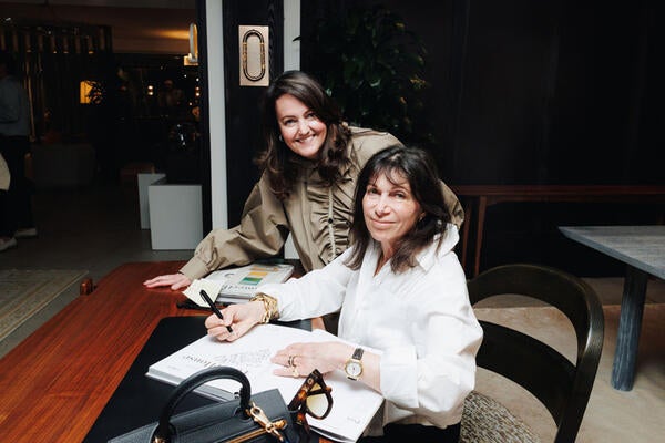 Penny Drue Baird signed a copy of her book for Lisa Brooke