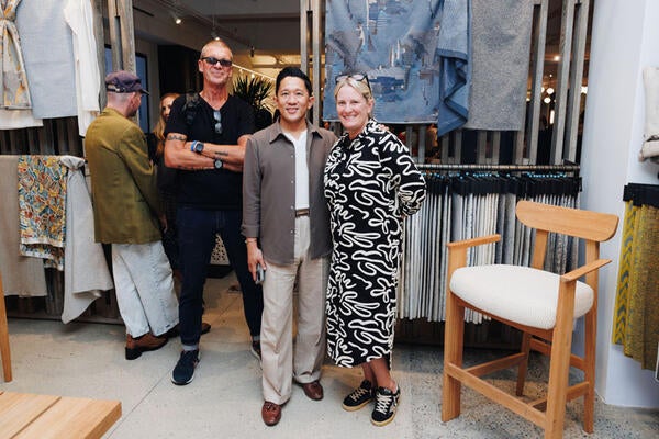 Francis Nicdao (center) and Courtney Genovese (right)