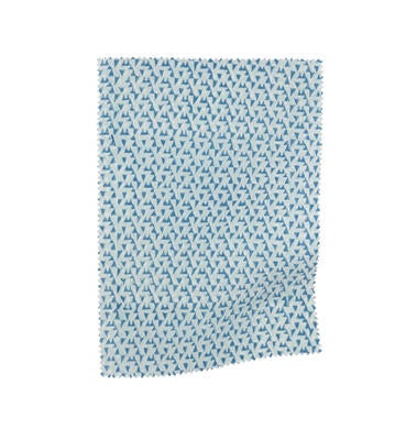 Ava Blue block printed fabric