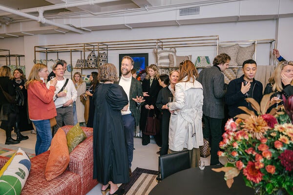More than 150 guests came to celebrate the opening of the new Christopher Farr Cloth at the NYDC