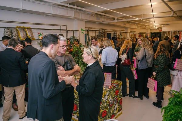 More than 150 guests came to celebrate the opening of the new Christopher Farr Cloth at the NYDC