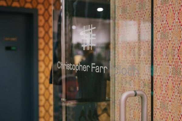The Christopher Farr Cloth showroom is now open at the NYDC.