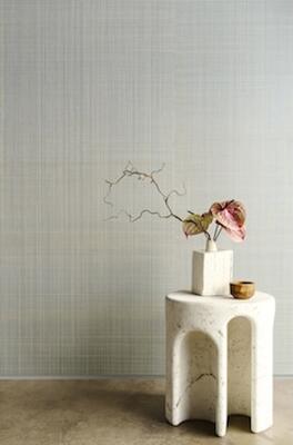 Diffuse is a refined eye-catcher of pure, undyed hemp yarn in an open weave on a colored ground