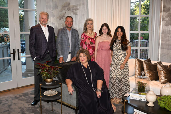Adrian Ferrier, Eric Graham, Anissa Leatherman, Mary Alex Burch and Toni Marie Balingit, with Susan Ferrier (seated)