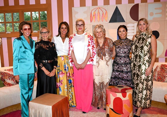 Jane Scott Hodges, Tara Shaw, Janie Molster, Alexa Hampton, Charlotte Moss, Hannah Mayeux and Emily Golliday