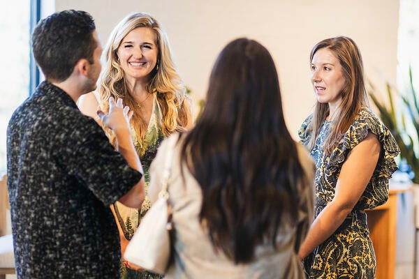 After the event, guests had a chance to mingle with panelist Heather Fujikawa