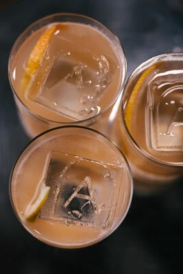 Guests enjoyed custom cocktails