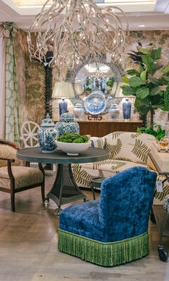 Iatesta Studio Barry Dixon Collection Nettie Darr table; O. Henry House HH04 Nora chair