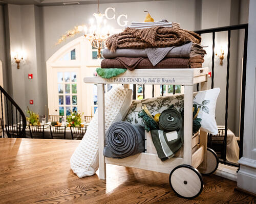 Product cleverly displayed on The Farm Stand by Boll & Branch 