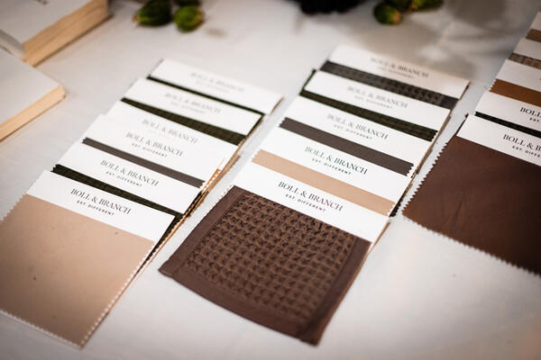 Boll & Branch fabric swatches