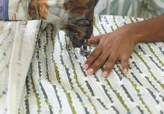 Nandi embroidered fabric 