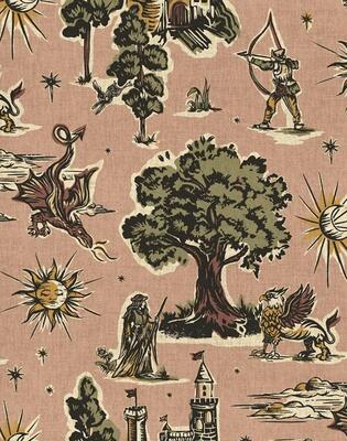 Realm wallpaper in Blush from the Fable collection (MKS075-BL-Roll)