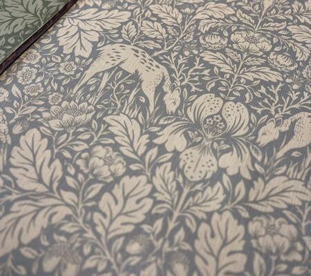 Richmond decorative textile wallpaper in Cornflower from the Fable collection (DECO24-MKS074-CO-Roll)