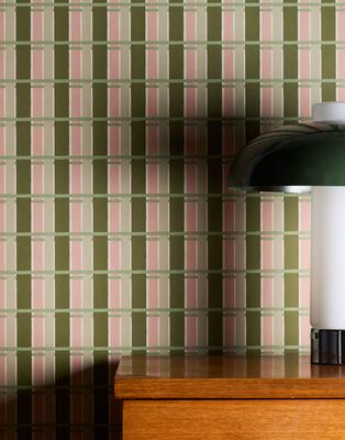 Twill wallpaper in Olive from the Petite Prints collection (MKS070-OL-Roll)