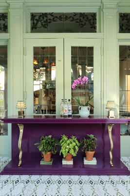 Custom Marengo console table