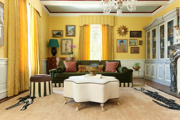 Custom Romy ottoman, Cru sofa and Kapari ottoman