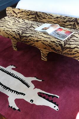 Custom Jules bench and El Royale rug