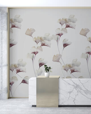 Gingko mural in Grape