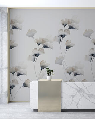 Gingko mural in Shadow