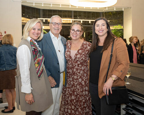 Nancy Burns of TileBar (left) with Ashley Michaels and Katie Kelchner of Hilton